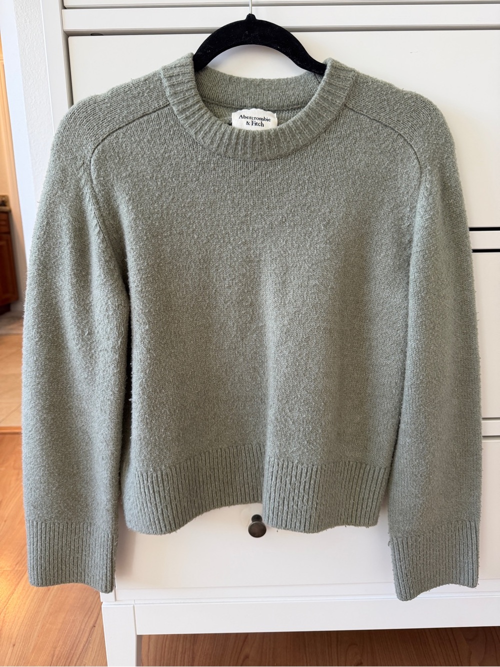 Abercrombie & Fitch Light Sage Crewneck Sweater